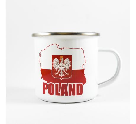 Smaltovaný hrnček Poland