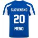 Futbalový dres SLOVENSKO modrý s MENOM A ČÍSLOM