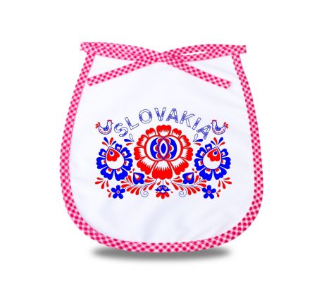 Podbradník s folklórnym motívom červený II