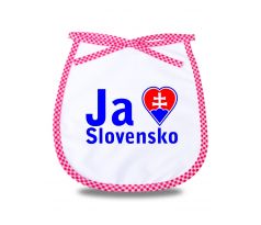 Podbradník Ja ľúbim Slovensko červený