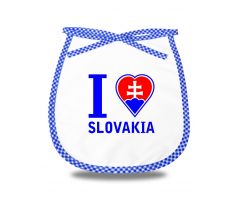Podbradník I love Slovakia modrý
