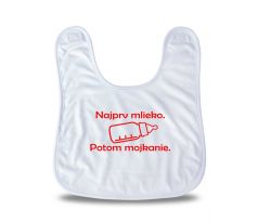 Podbradník najprv mlieko potom mojkanie biely II