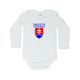 Biele dupačky Made in Slovakia dlhý rukáv
