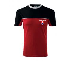 Tričko Slovakia čierno-červené