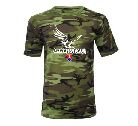 Maskáčové tričko s orlom II