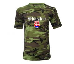 Maskáčové tričko so slovenským znakom II
