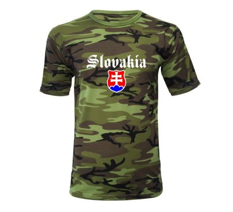 Maskáčové tričko so slovenským znakom II