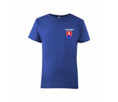 Detské tričko slovenský znak Slovakia 122cm/6rokov modrá