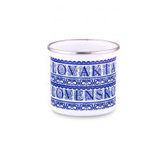 Smaltovaný hrnček Slovakia Slovensko modrý