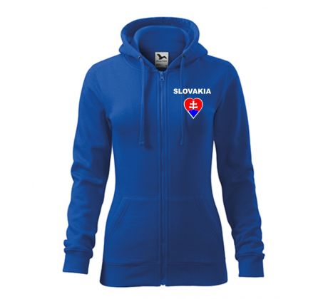 Dámska mikina s kapucňou Slovakia znak I