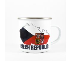 Smaltovaný hrnček Czech republic