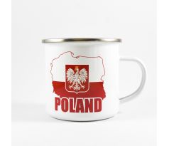 Smaltovaný hrnček Poland