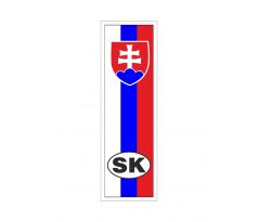 Samolepka ZÁSTAVA SR / SK / 8 x 2,5 cm