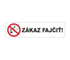 Samolepka ZÁKAZ FAJČIŤ