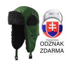 Baranica zelená + odznak s priemerom 5,5cm zdarma