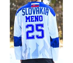Biely hokejový dres s vaším menom 1