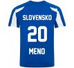 Futbalový dres SLOVENSKO modrý s MENOM A ČÍSLOM