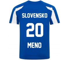 Futbalový dres SLOVENSKO modrý S MENOM A ČÍSLOM