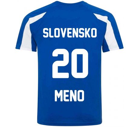 Futbalový dres SLOVENSKO modrý s MENOM A ČÍSLOM