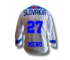 Biely hokejový dres s menom a číslom 2