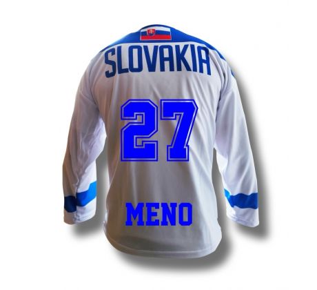 Biely hokejový dres s menom a číslom 2