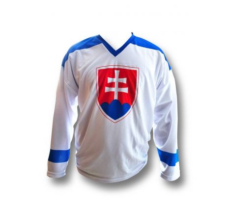 Biely hokejový dres bez mena a čísla 2