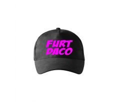 Šiltovka Furt Daco čierna pink neón