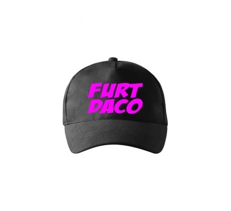 Šiltovka Furt Daco čierna pink neón