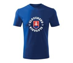 Tričko kruh M modrá